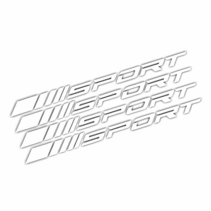4Pcs Sport Stripe Car Sticker DIY Wheels Rims Reflective Decorative Stickers Car Styling Automotive SUV Decals Supplies