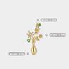 Bo Xin Yun Retro Zirconia Vase Brooch: Artistic Plum Blossom Corsage for Clothing Accessories