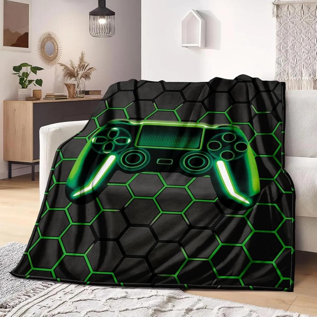 Super Soft Gaming Throw Blanket – Video Game-Inspired Gift for Kids, Teens & Boys – Perfect for Couch, Sofa or Bed