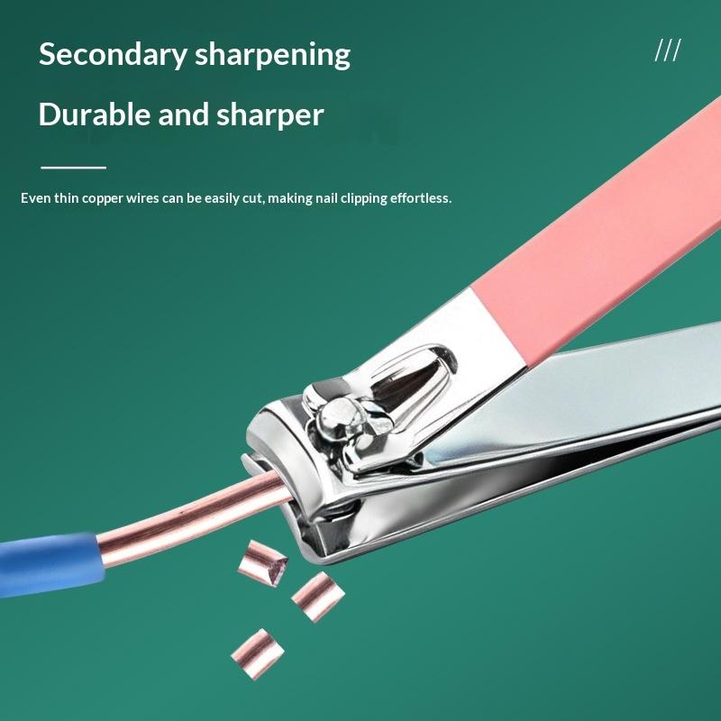 5Pcs Professional Manicure And Pedicure Kit Includes Nail Clipper Nail File And Ear Pick Portable Storage Case Tool