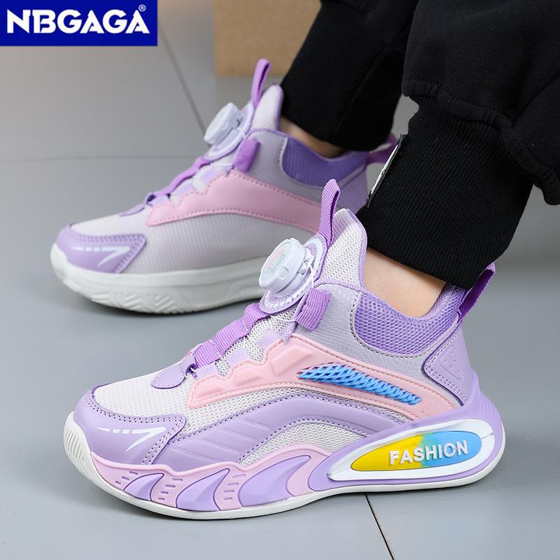 Mode Schwarze Jungen Basketballschuhe Outdoor Atmungsaktive Kinder Trainer Sport Tennisschuhe Rutschfeste Kinder Casual Schule Laufschuhe