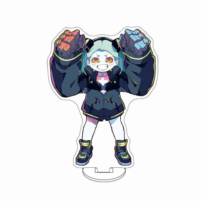 

15cm Anime Edgerunners Acrylic Stands Figure Cosplay David Martinez Lucy Rebecca Stand Model Fans Christmas Gifts 15 cm