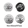 4pcs/Lot 57mm 62mm Refitting Car Wheel Center Caps Hub Center Covers For Toyota YARiS RAIZE Corolla Camry RAV4 Car Accessories