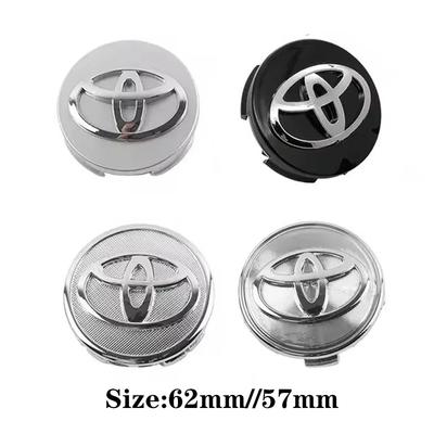 4pcs/Lot 57mm 62mm Refitting Car Wheel Center Caps Hub Center Covers For Toyota YARiS RAIZE Corolla Camry RAV4 Car Accessories