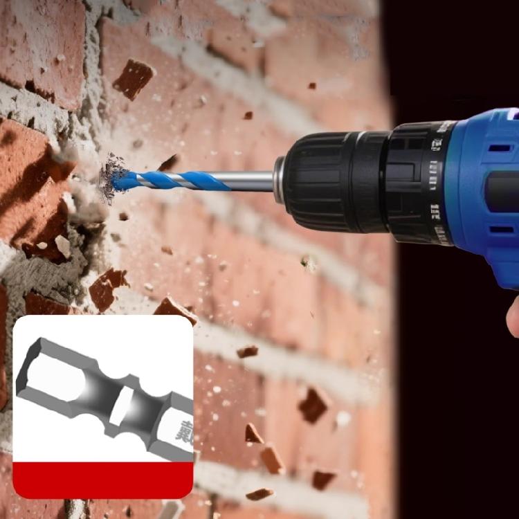 5/5/6/8/10/12mm High Hardness Eccentric Drill Precisions Drilling Glass Cement Metal Ceramic Punching Rock Drill Bit