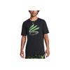 Under Armour Curry Logo Trend Round Neck Printed Soft Comfortable Short Sleeve T-Shirt Men T-Shirts Black 1387111-001