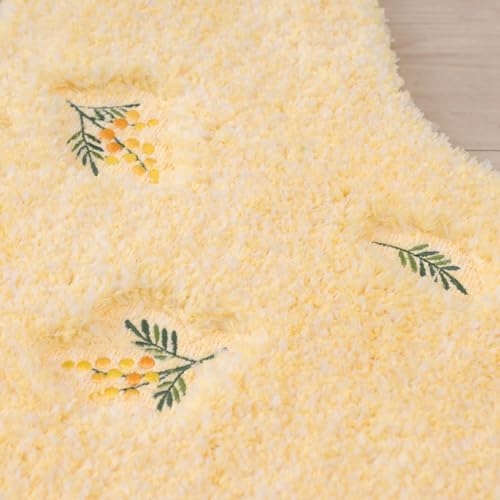 Senko S.D.S. Toilettenartikel Süße Mimose Toilettenmatte, ca. 80 x 60 cm, Langes Format, Gelb, 15705