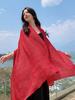 New Cotton Linen Elegant Solid Women Silk Scarf Beach Wrap Shawl Lady Musulman Femme Hijab Bandana Mujer Vacation Scarve Pareo