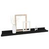 VidaXL Étagères murales 4 pcs Noir 60x9x3 cm