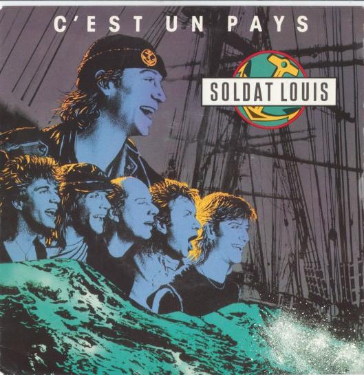 

7-дюймовая пластинка SOLDAT LOUIS CEst Un Pays 6564287 CBS 1990 Франция Поп Б/у
