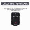 Phnom Penh TPU Car Key Case Cover for Chevrolet Colorado Silverado 1500 2500HD 3500HD GMC Yukon Sierra Canyon Remote Key Protecor
