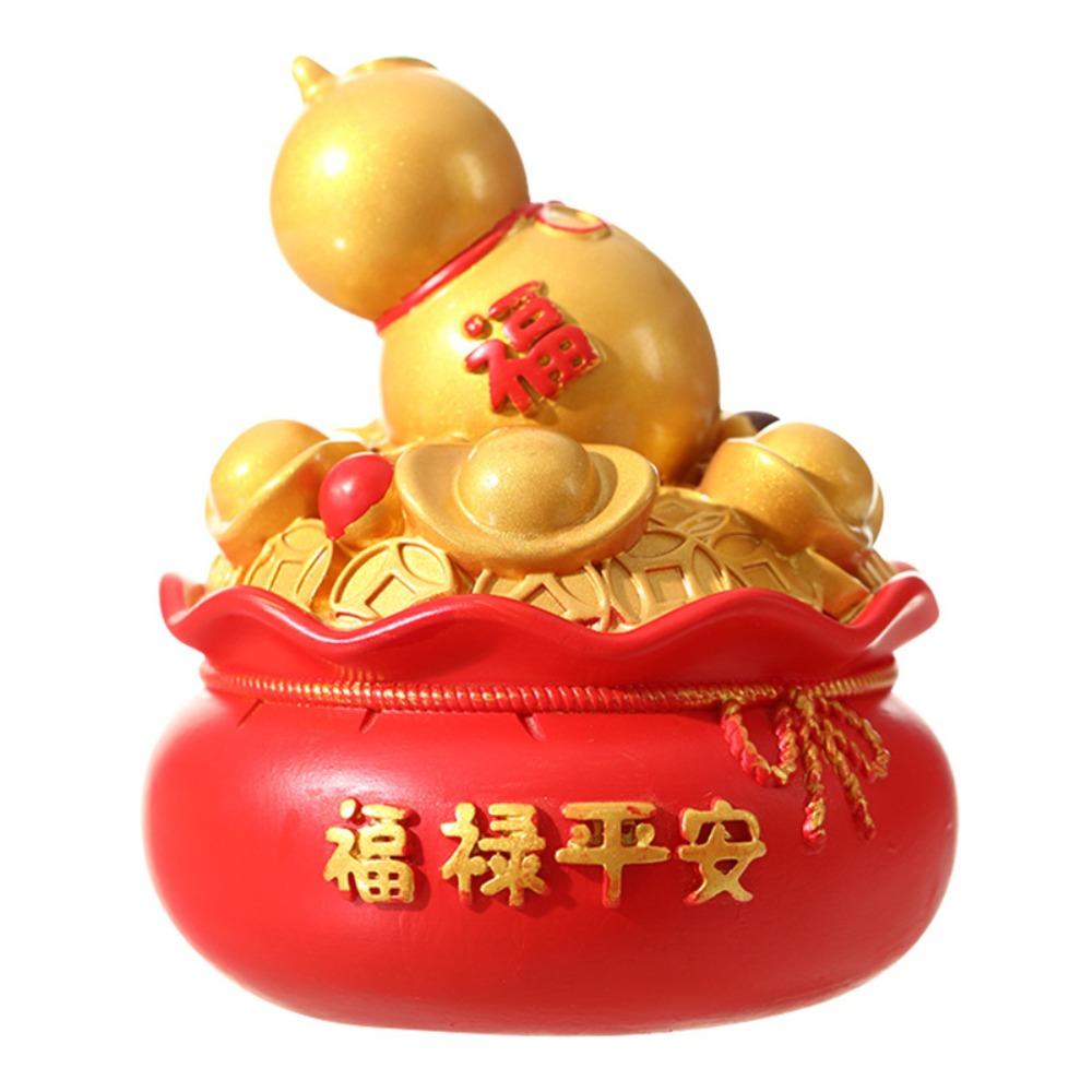 Mini God of Fortune Figurine Cartoon New Year Statue  Car Interior Decoration