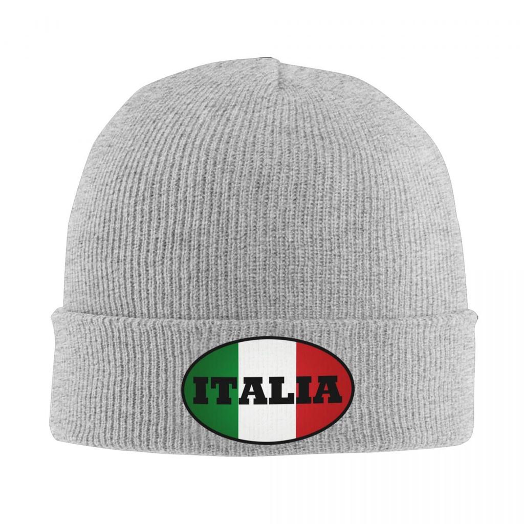Italia Warm Knitted Cap Hip Hop Bonnet Hat Autumn Winter Outdoor Beanies Hats for Unisex Adult