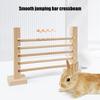 Bunny Exercise Obstacle Wooden Training Hurdle Adjustable Height Training Games Small Animal Toy For Pet Habitat Cage Enrichment