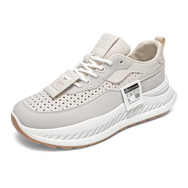 

Мужская спортивная обувь, мягкая повседневная удобная дышащая трендовая обувь Форрест Гамп, удлиняющая обувь 39-44 44 белый