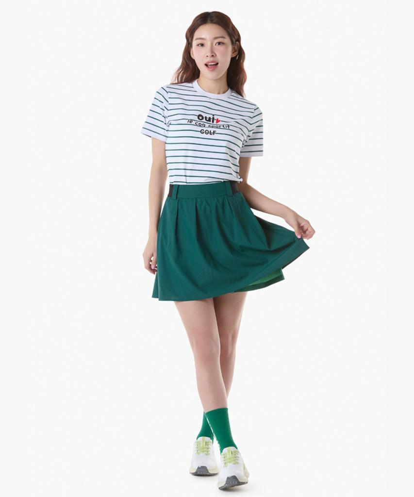 LECOQ GOLF Women'S Gathered Flare Skirt (Gq122Lsk34)