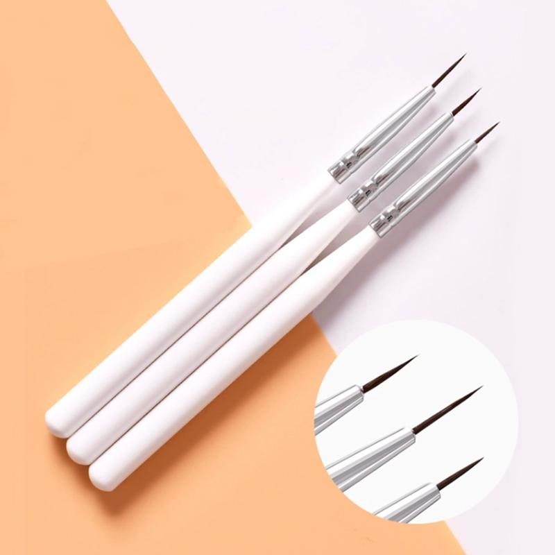 Nail Art Liner Brushes French Line Stripes Carving Brush DIY Drawing Pen UV Gel Brushes Painting Manicure Nail Tool Sets