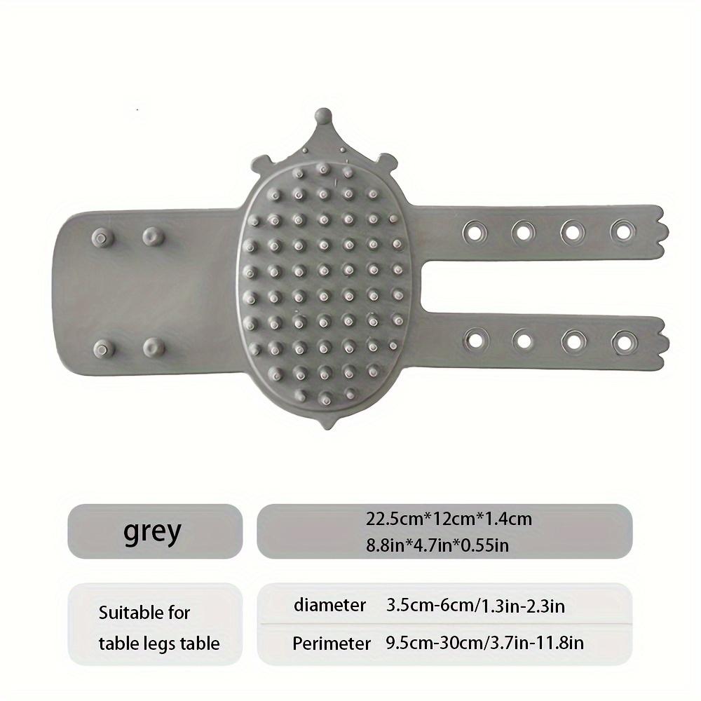 

Rubber Self-Grooming Cat Scratcher - Wall & Table Leg Mountable, Flexible Bristles, Non-Electric Pet Massage, Fur Removal Tool