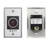 Brushed Stainless Steel Infrared Sensor Exit Switch - Concealed Mount, Contactless Button