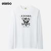 Edenbo Men's Autumn/Winter Printed Casual Long Sleeve Round Neck T-Shirt