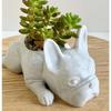 Home Creative Potted Succulent Puppy Pot Ornament Resin Crafts Flower Pot Garden Gardening Decorations