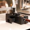 ABS Coffee Portafilter Rack Distributor Holder Convenient Espresso Tamper Mat Stand with Drawer Coffee Accessories