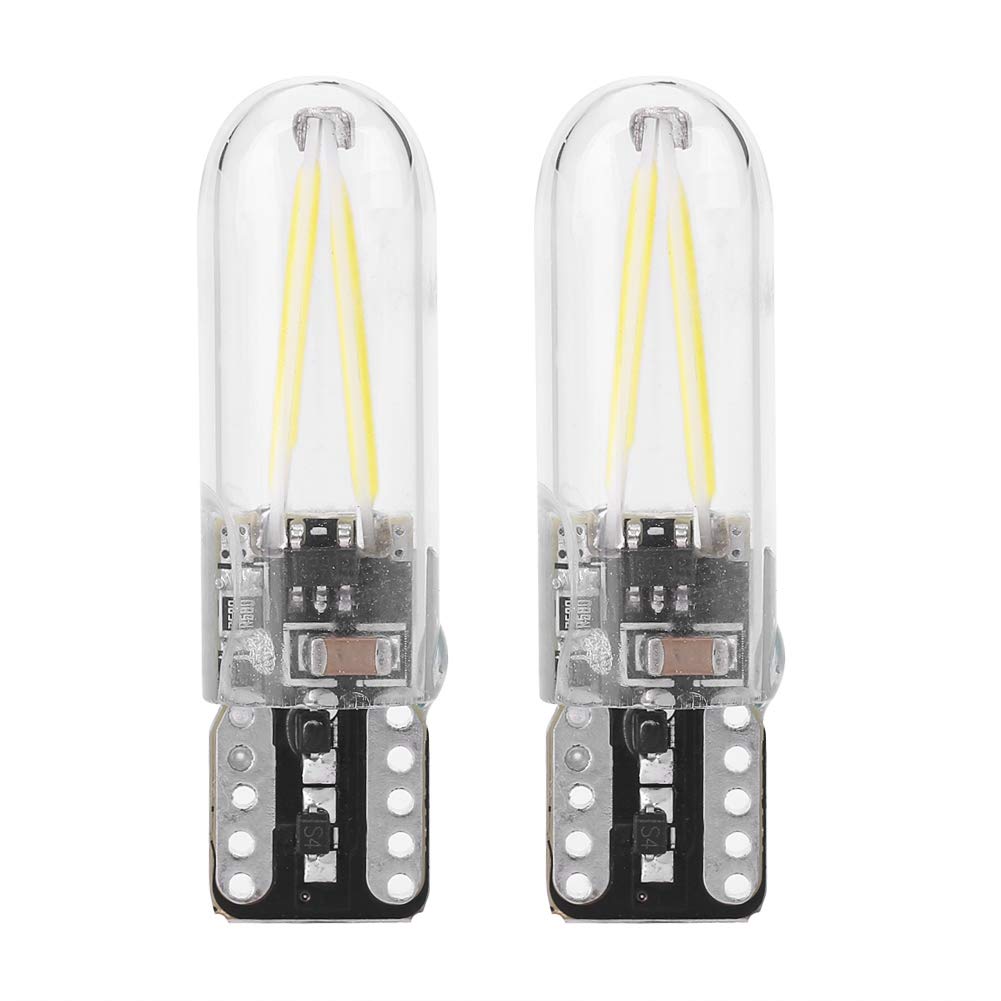 

Elerose LED Bulbs, 2PCS 8-28V T10 Glass COB Filament LED Car Reading DRL Turn Signal LED Bulb (White) белый