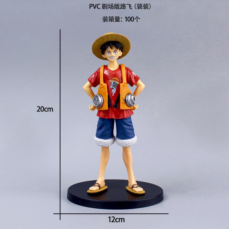 Фигурка One Piece, анимационная версия для кинотеатра DXF Луффи, Рыжий Shanks, певица Нами, Робин, модель, украшение