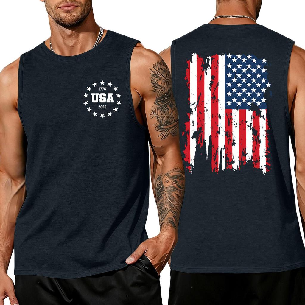 Herren Hemden 4. Juli USA Muskel Tanktops Patriotische Tanktops
