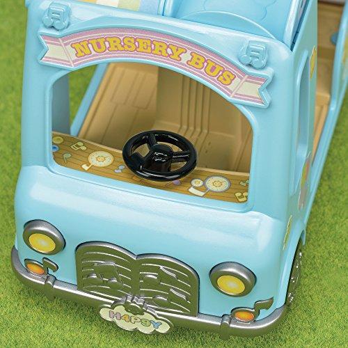Sylvanian Families Kindergarten Vehicle "Rainbow Kindergarten Bus" S-62 ST Mark Certified, Ages 3 and Up, Toy Dollhouse, Sylvanian Families, Epoch