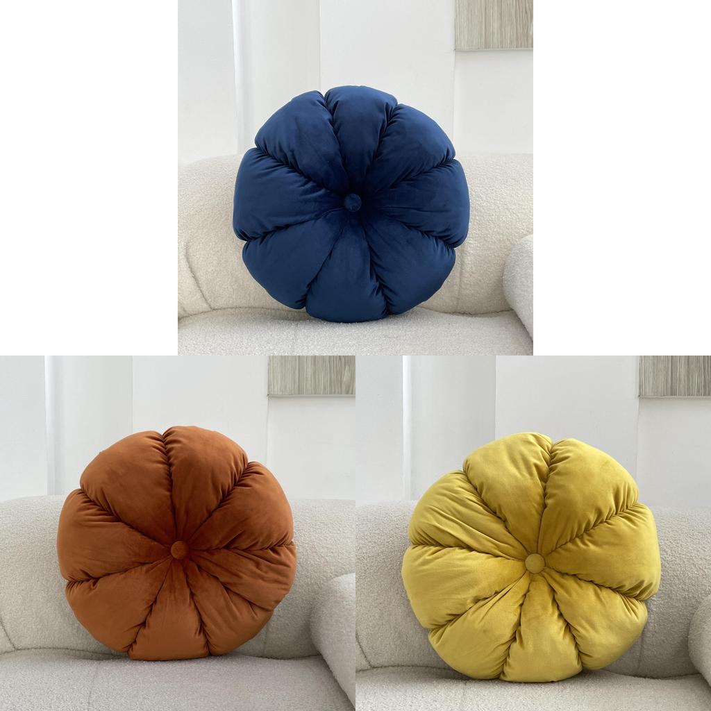 Scandinavian Style Pumpkin Cushion With Polyester Cover For Living Room And Office Decor