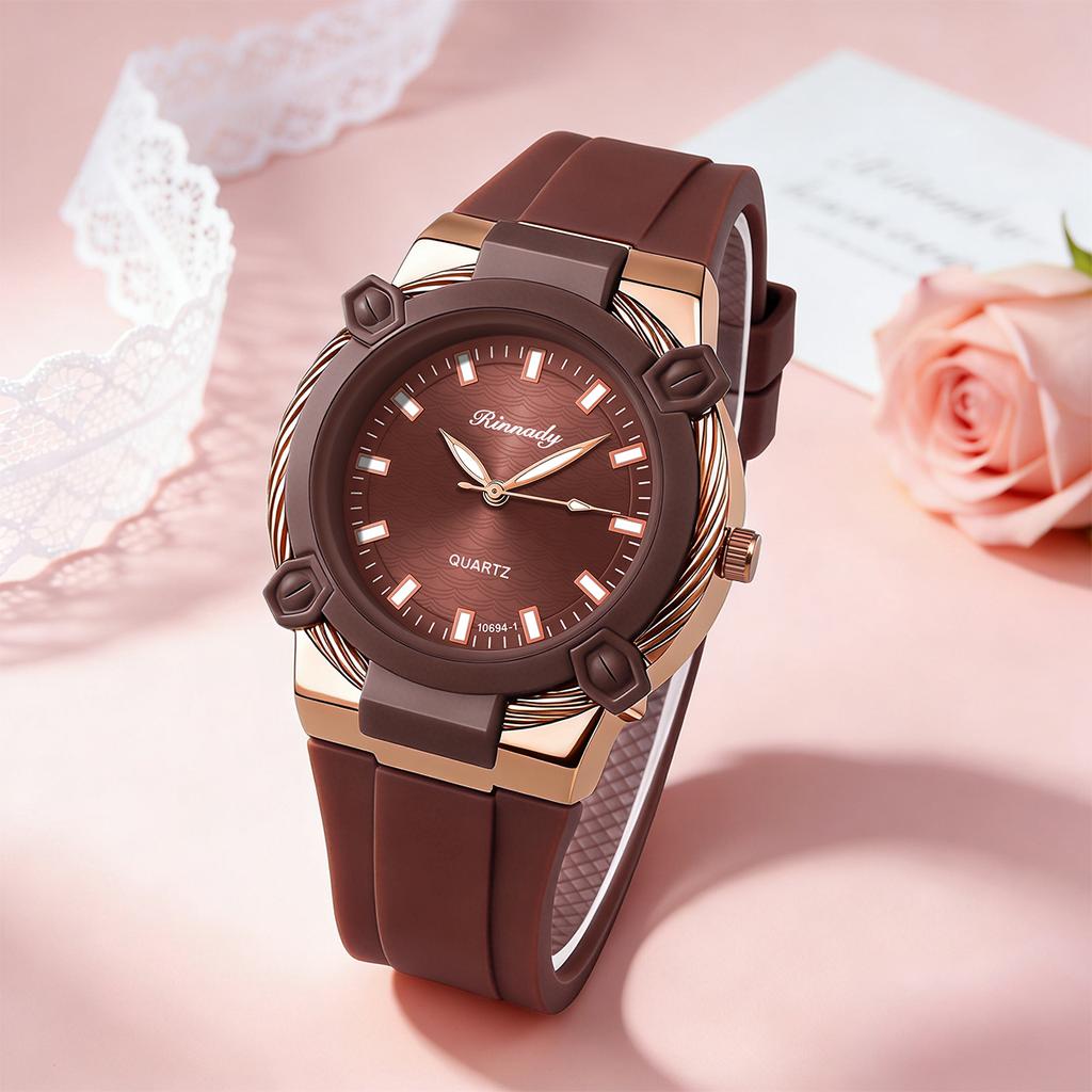 Popular Women Ladies Temperament Casual Silicone Quartz Watches