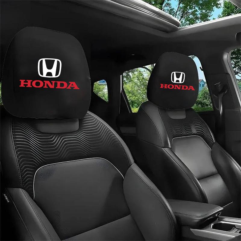 Printed Car Headrest Cover Universal Car Decoration Headrest For Honda Civic xrv hrv City Accord Fit Jazz Insight for all season