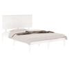 Solid Wood Bed Frame Without Mattress White 120 X 200 Cm Pine Wood