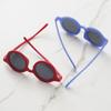 Baby Sunglasses Matte Children's Sunglasses Trendy Round Frame Retro Mocha Colored Glasses  Anti Purple Line