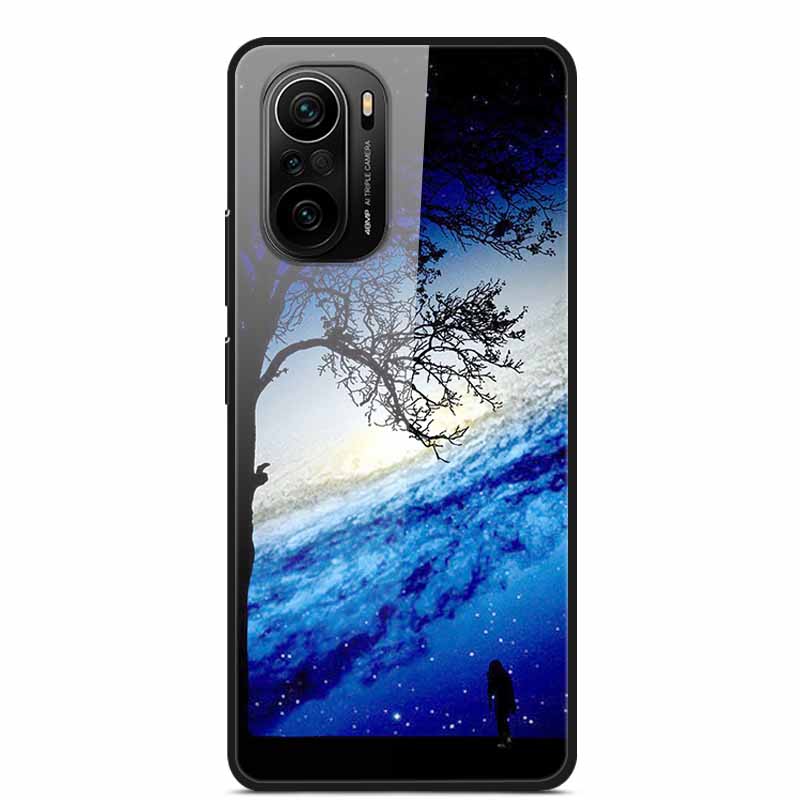 For Xiaomi Poco F3 Case Tempered Glass Hard PC Phone Back Cover For Xiaomi POCO F3 5G Cases Shells PocoF3 F 3 2021 6.67'' Coque