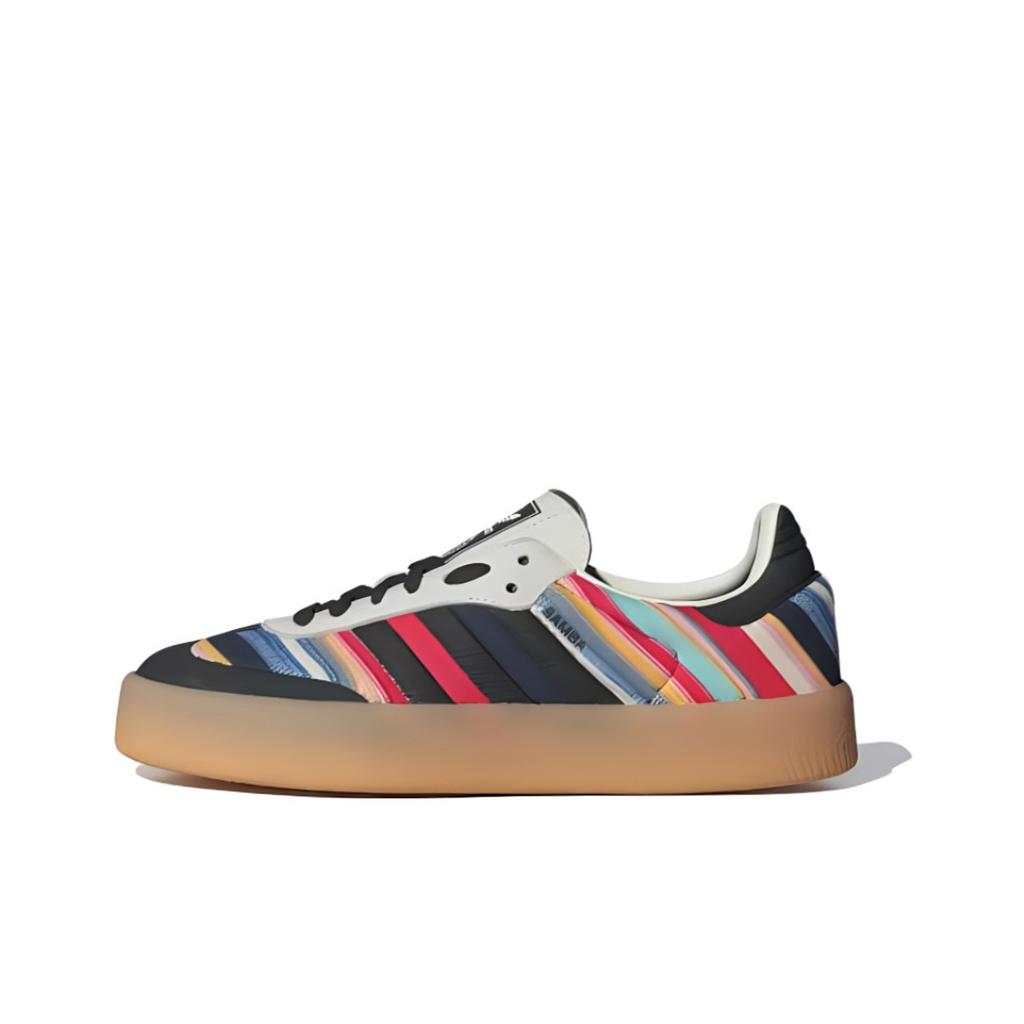 KSENIASCHNAIDER x adidas Sambae Nero Multicolor Gomma Sneakers da Donna Avorio Nero Core ID0444