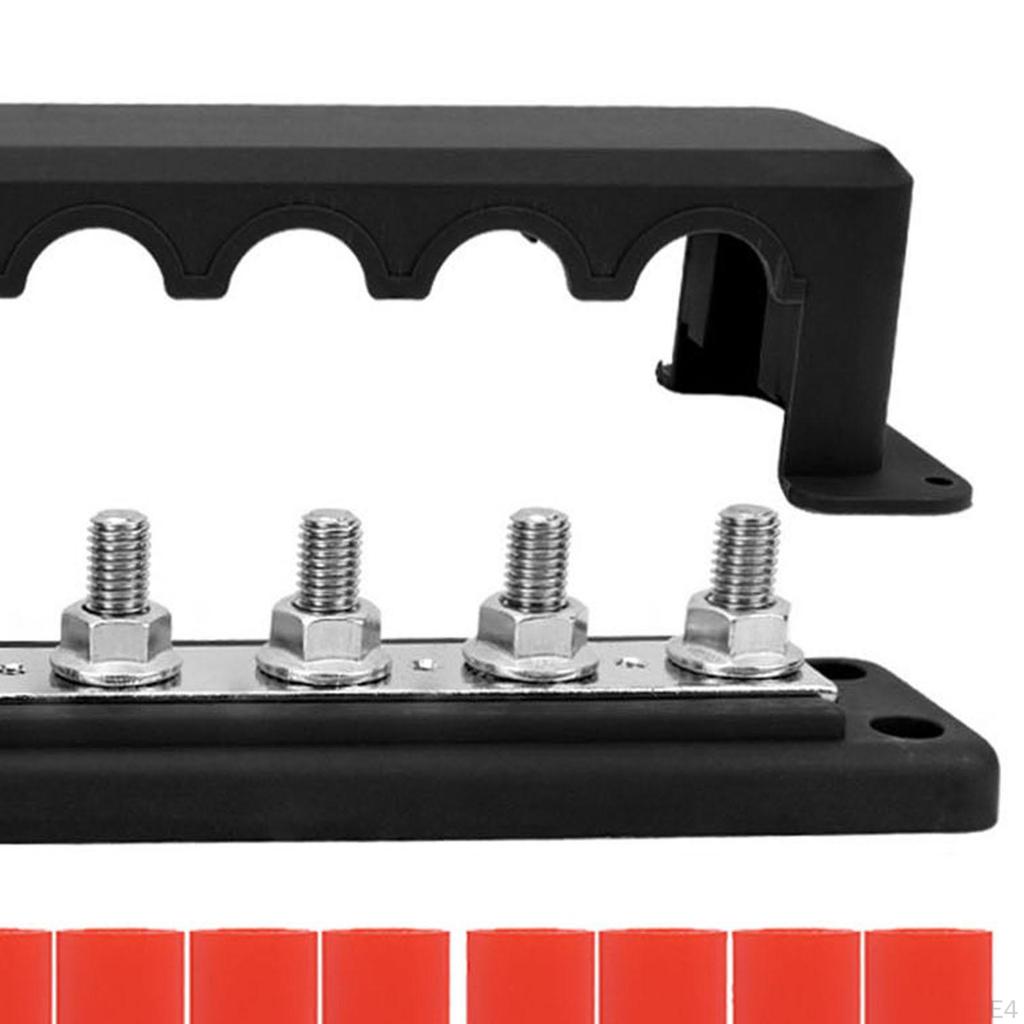 12-48V Battery Busbar Terminal Block Easy Installation 5.2x29cm for Car Boat