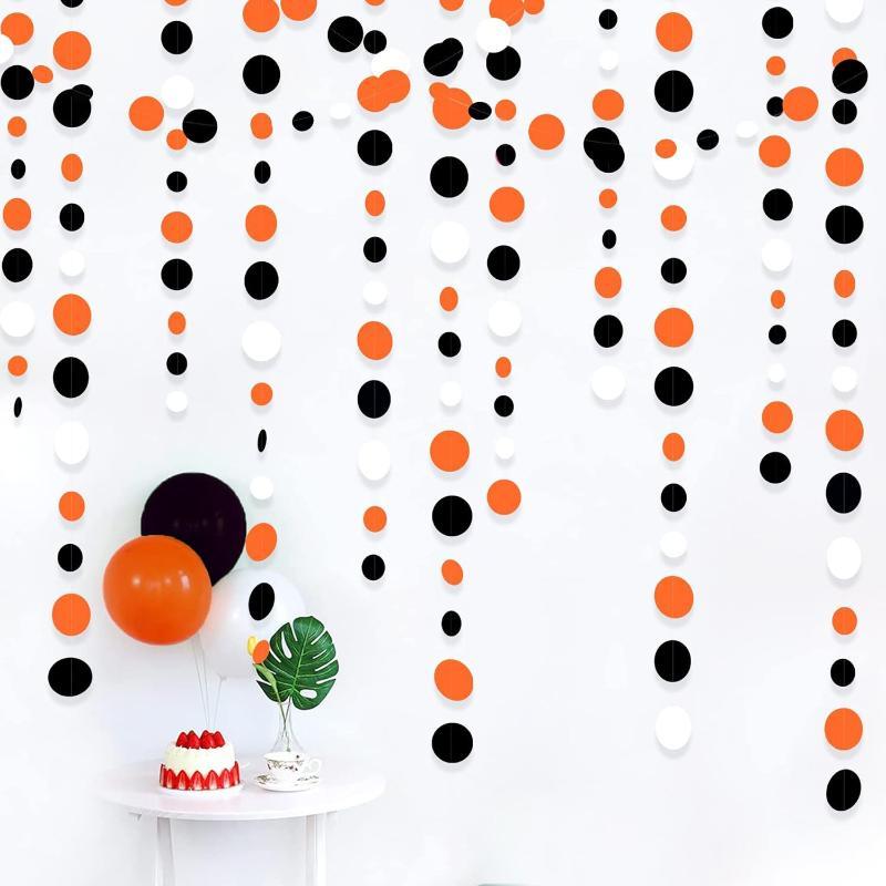 New Paper Circle Garland Banner Round Dots Colorful Colorful Dot Garland Hanging Party Garland Wedding Decorations