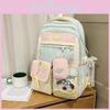 Cute School Backpack For Girls And Women With Color Blocked Letter Patter