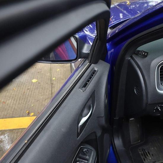 Door Side Air Vent Outlet Cover Trim for 11~14 Dodge Charger Real Carbon Fiber