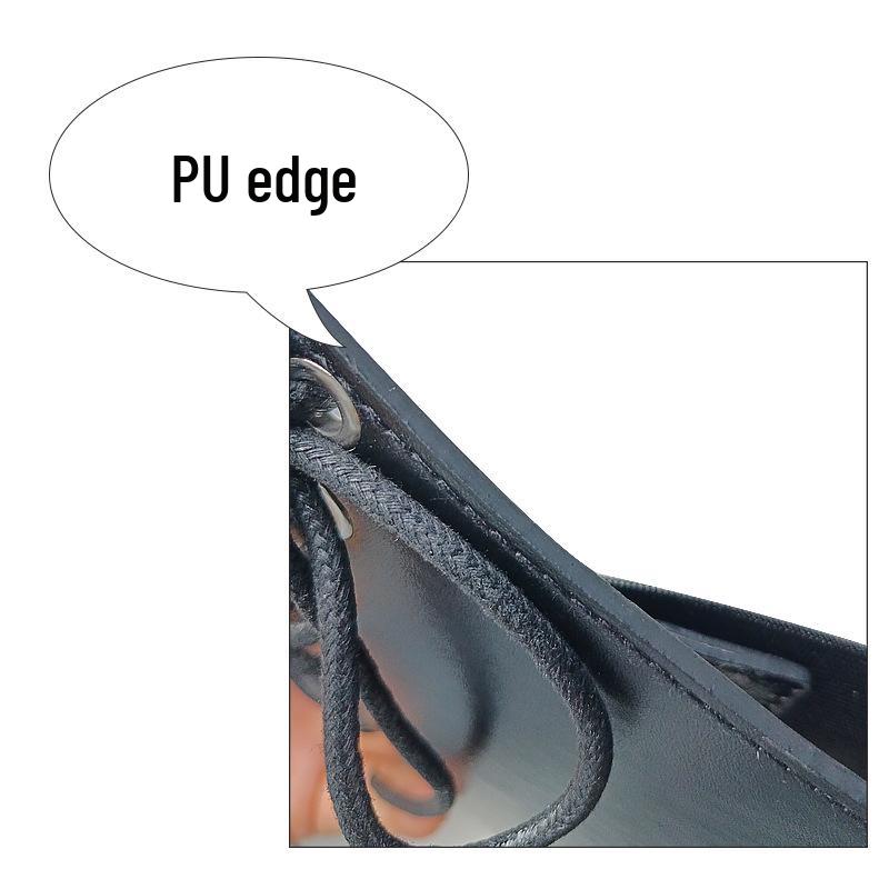 Women's Elastic Waistband Wide Leather Belt, Black, Versatile Fashion Lace-up Dress Accessory