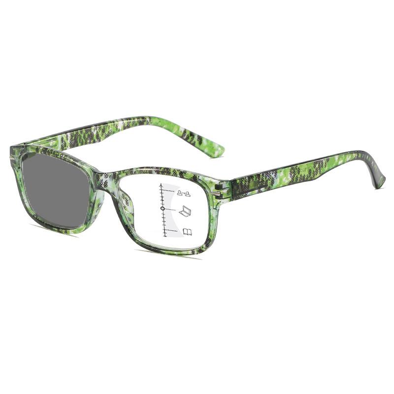Progressive Multifokale Photochrome Lesebrille Hochauflösend Anti Blaulicht Multifokal Stärkebrille Nah und Fern +4.0