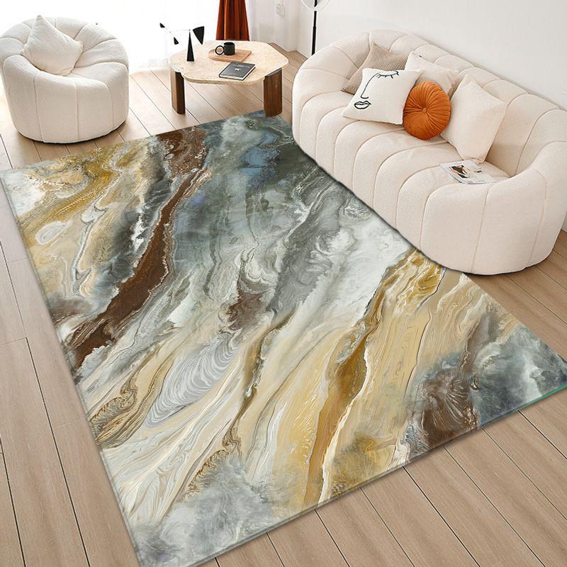 

Современный Абстрактный Большой Ковер Для Гостиной Мягкий Коврик Для Спальни Впитывающий Нескользящий Кухонный Коврик Коврик Для Ванной 120x160cm 1pcs