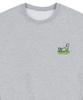 GRAVER [Unisex] Human Puppy Walk Back Logo Sweatshirt_Gray