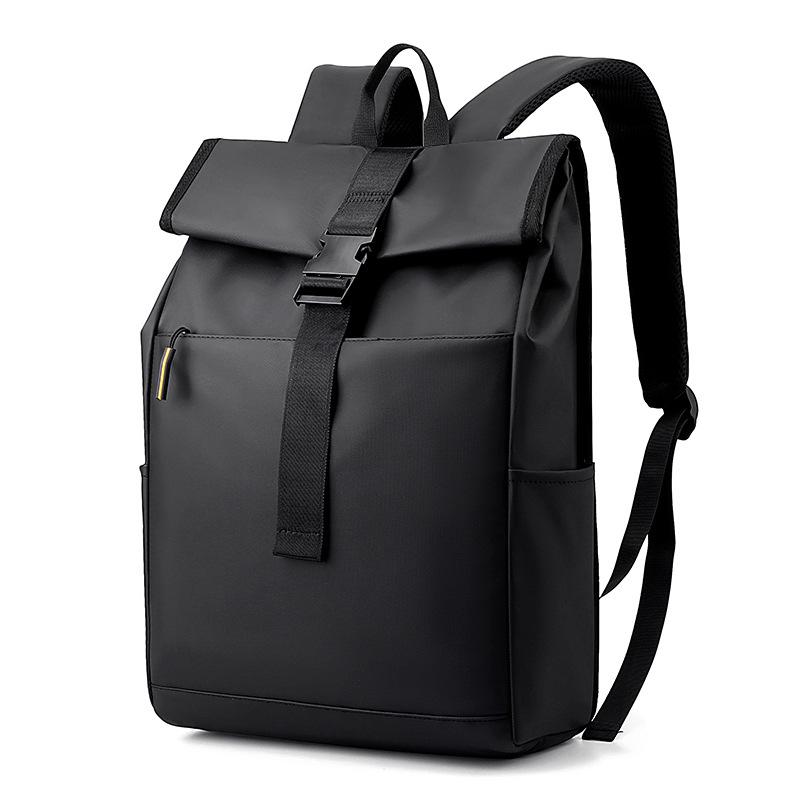 

Contrasting Color Fashion Trend Travel Commuting Large Capacity Roll Cover Universal Backpack Computer Bag 46 *30 * 13 чёрный