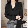 Chic Spring & Autumn Women's Loose Cropped Suit Jacket