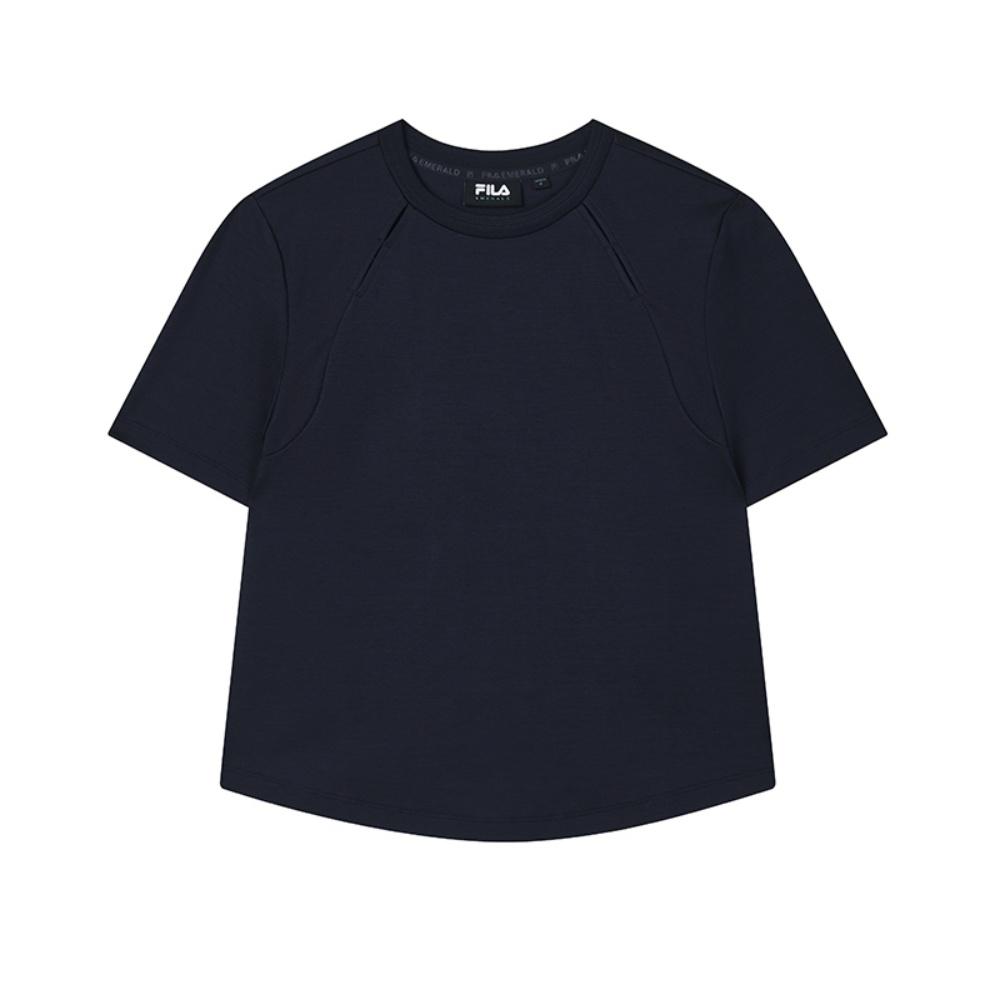 

New FILA Emerald T Shirts Women s Dome End Blue NV F11W534106F-NV 170/88A/L