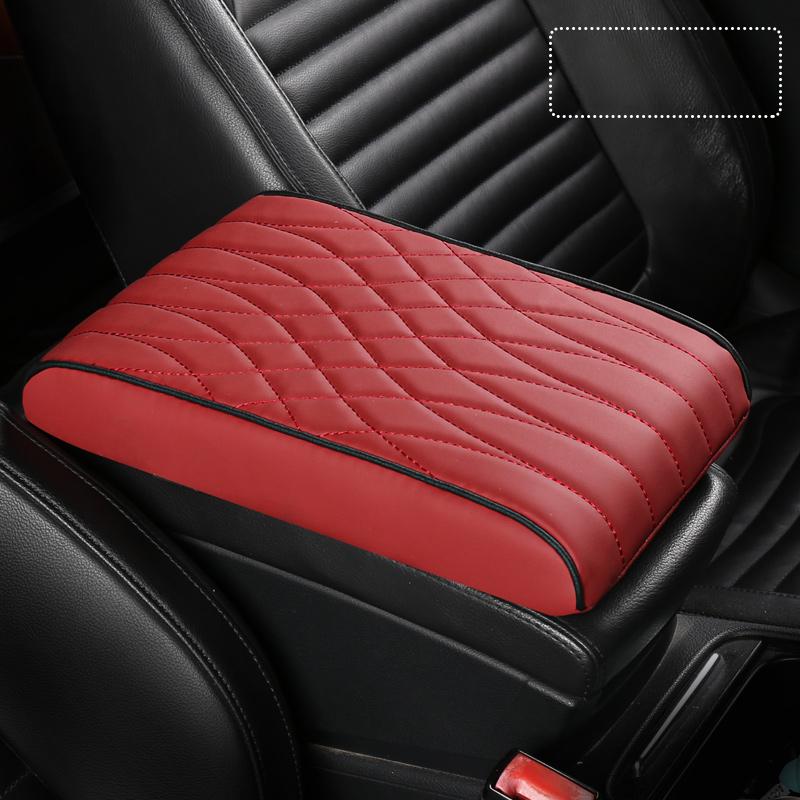 New Nappa Leather Memory Cotton Armrest Booster Pad Protective Cover General Purpose Car Booster Pad