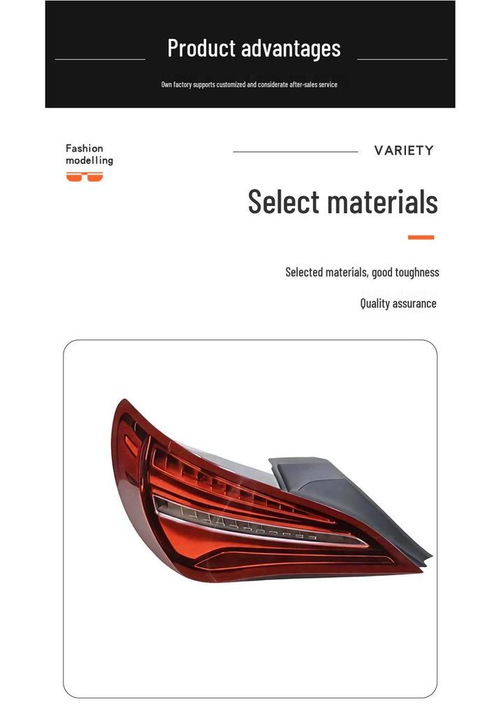 Compatible Taillight Brake Warning Light for Mercedes-Benz CLA (2016-2019) W117 - 1179063700/1179063800